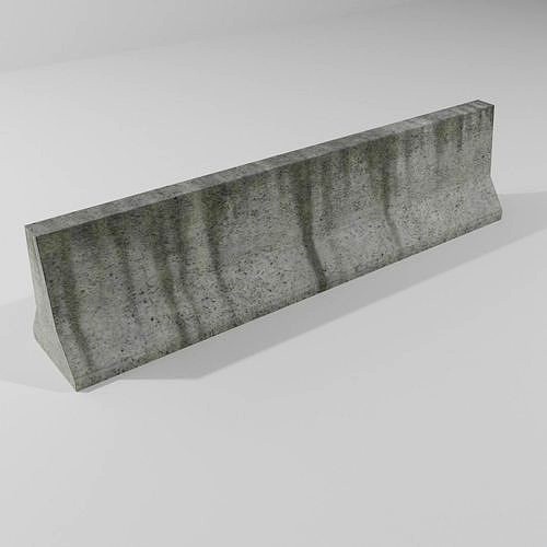 Concrete road barrier