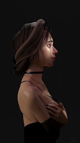 Blender Girl free 3D model