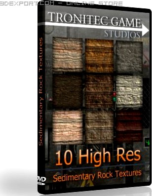 10 High Res Sedimentary Rocks 3D Model