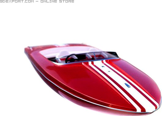 speed boat-vray 3D Model