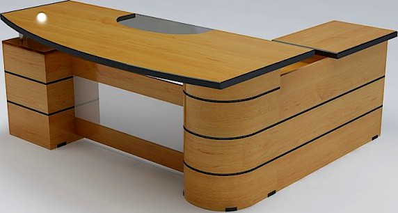 Executive Desk 02 3D Model