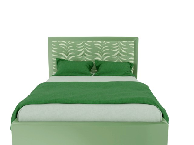 Bed green velvet