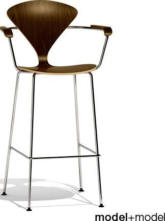 Cherner Metal base stool 3D Model