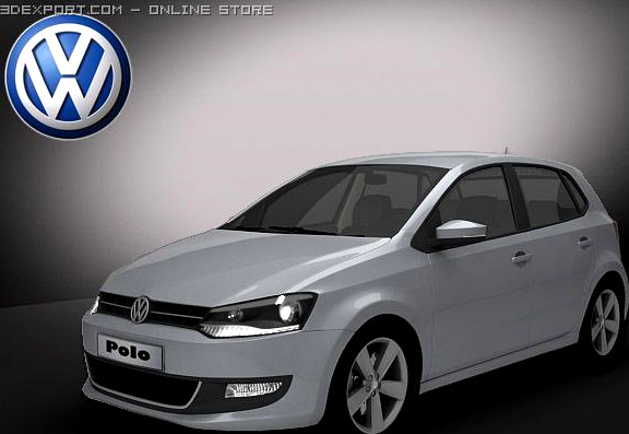 Volkswagen Polo 5doors 2010 3D Model