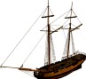 HMS Shooner 2 masts 3D Model