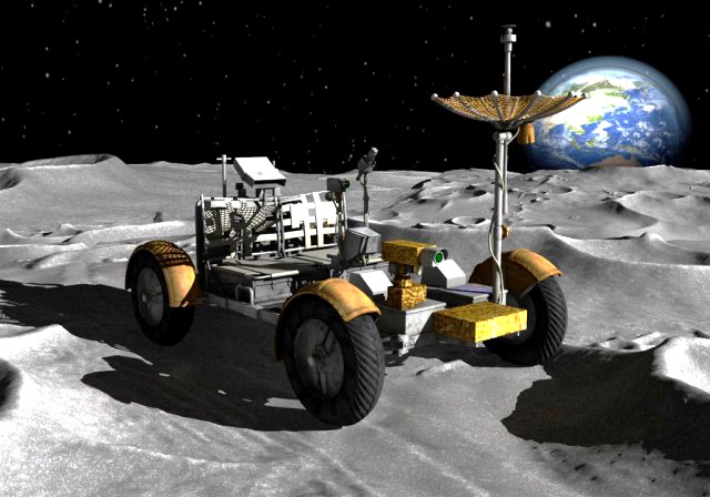 Apollo Lunar Rover Moon Car 3D Model