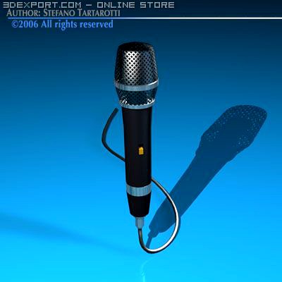 Microphone 3D Model