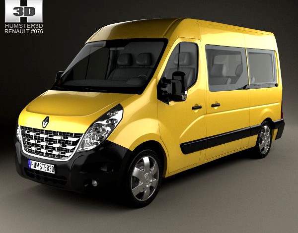 Renault Master Passenger Van 2010 3D Model