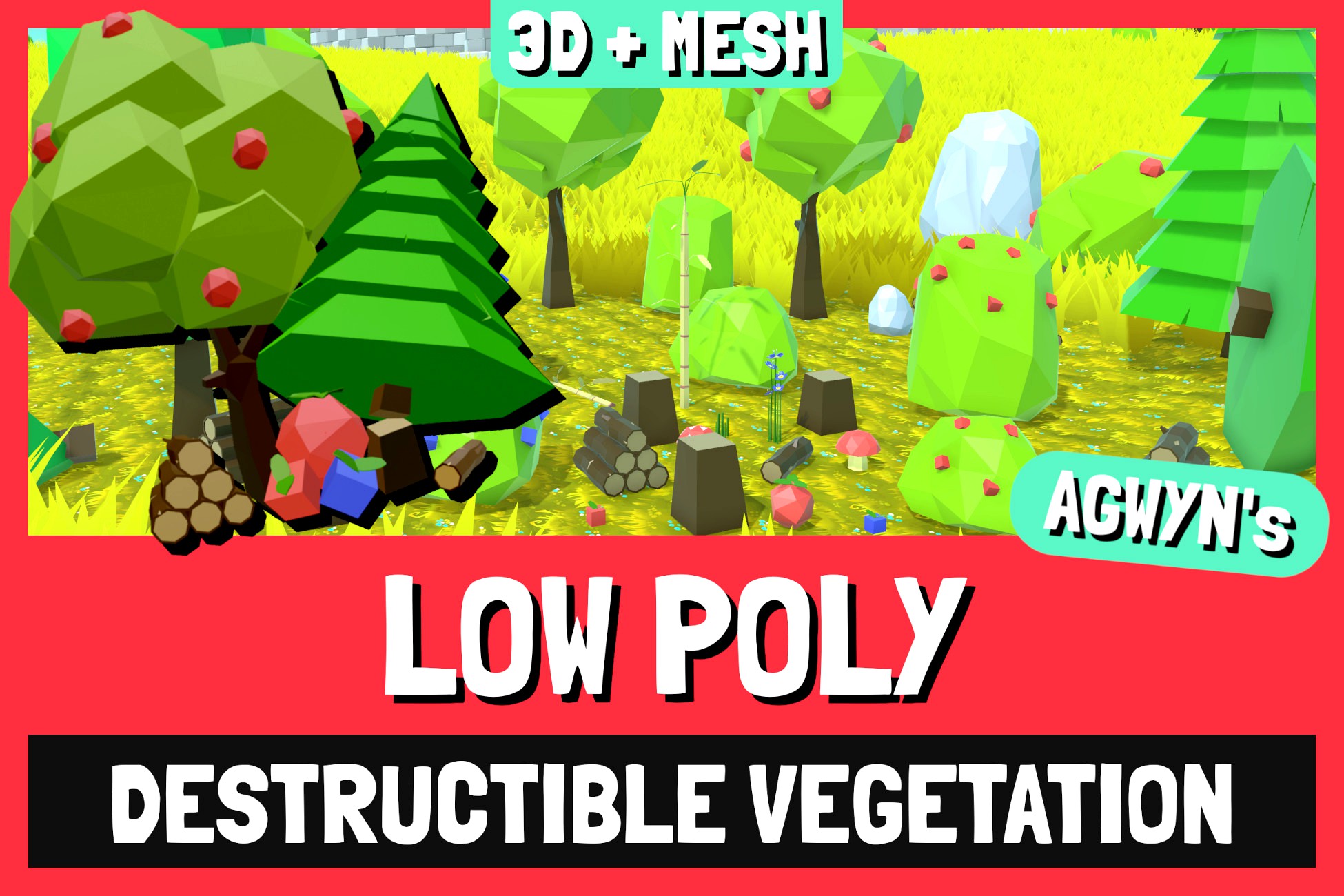 LOW POLY - Destructible Vegetation