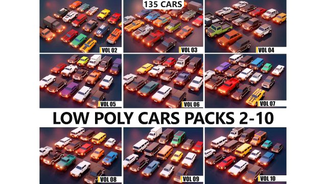 Low Poly Cars Mega Pack Vol 2-10