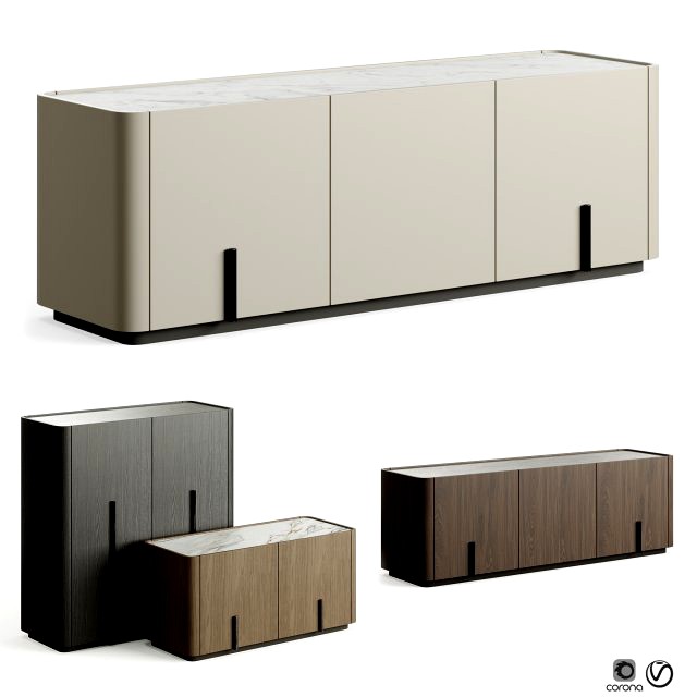 Liu Jo Caillou High Floor Cupboard with Plinth