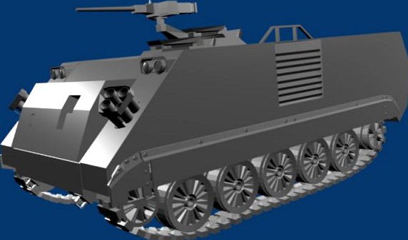 M113a1 armored car 3D Model