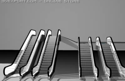 Escalator 3D Model