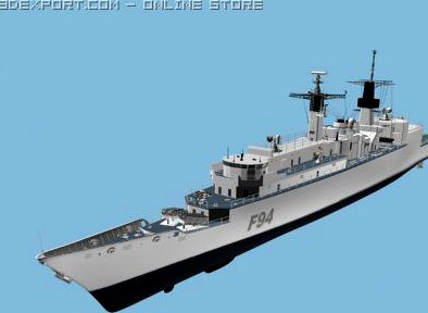 FRIGATE 22 HMS BRAVE F94 3D Model