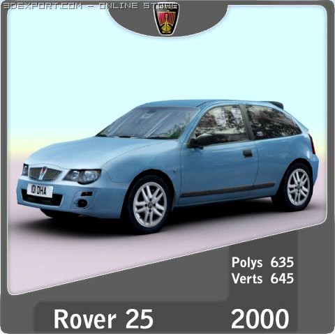 2000 Rover 25 3D Model