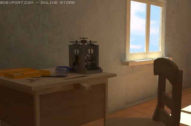 Work Station 3D Model