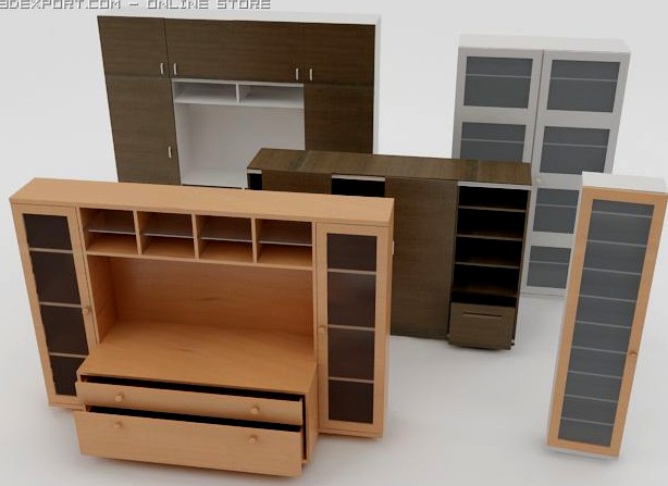 Cabinets coupe 3D Model