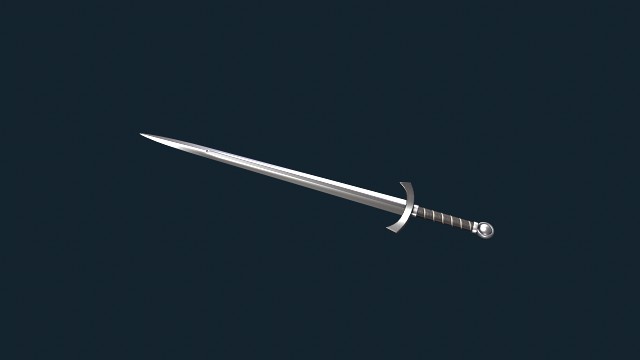 Low-poly sword