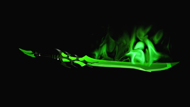 Green fire saber
