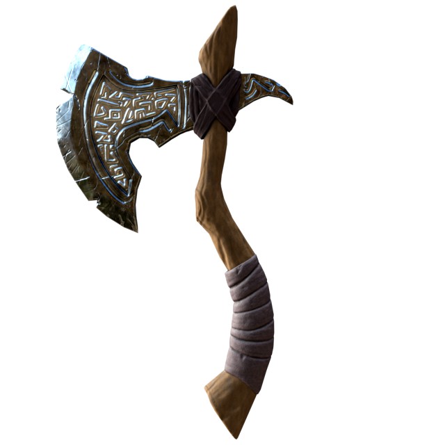 Stylised Medieval Wooden Axe