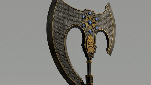slavic viking great fantasy axe