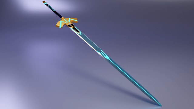blue sword