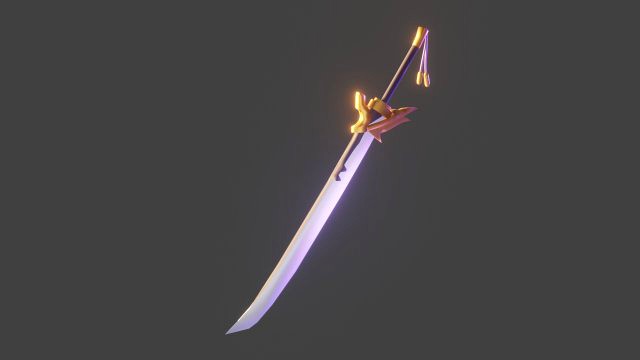 the sword from the game genshin impact