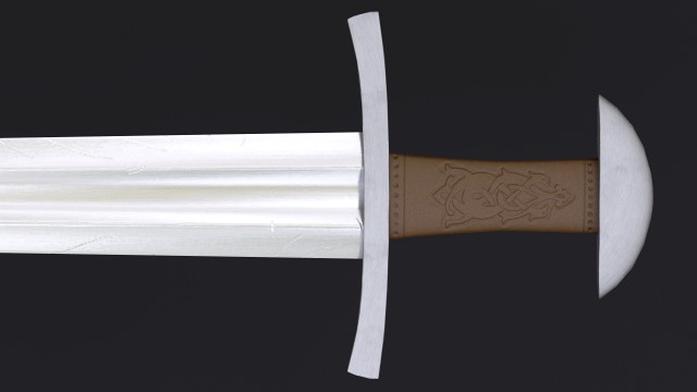 viking sword game ready model