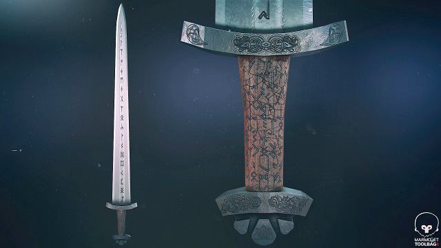 scandinavian battle sword