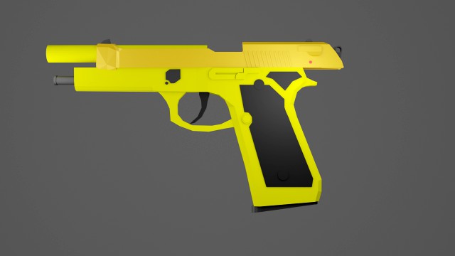 beretta 92 lowpoly