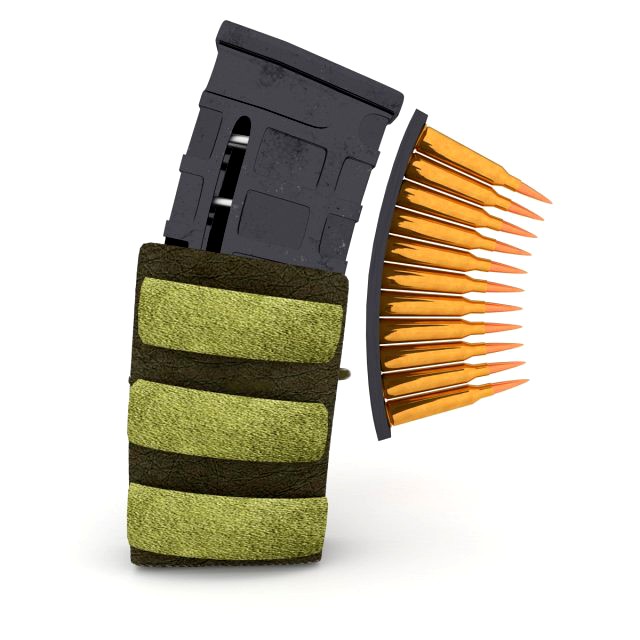 magazine pouch with bullets clip