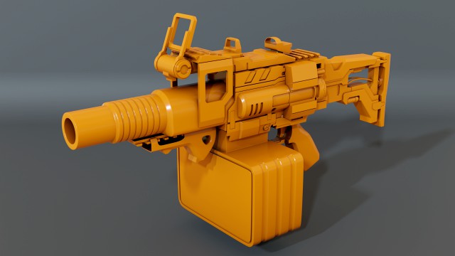 hand grenade launcher-scifi
