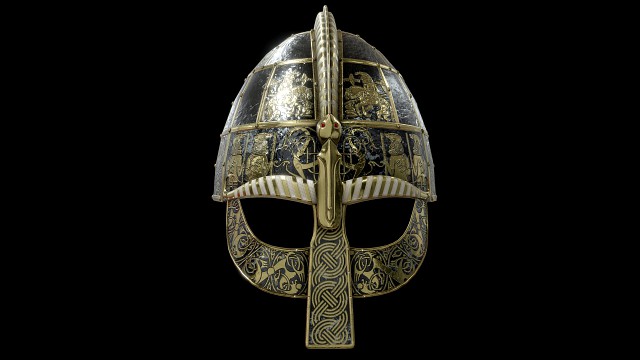 vendel period viking helmet