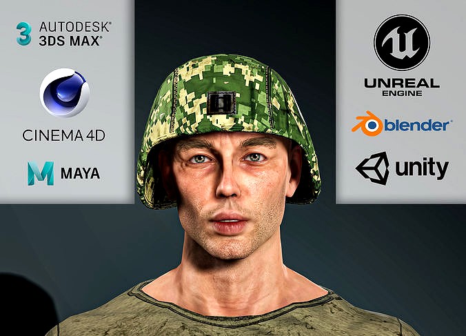 Realistic Army Soldier Jungle 05