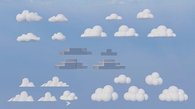 Low Poly Cloud pack