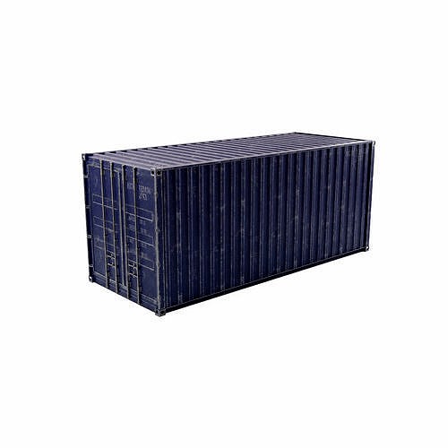 20Ft Cargo Container - Blue - Dirty