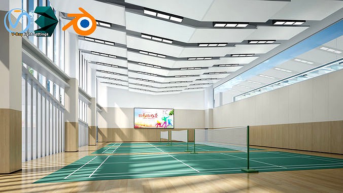 Tennis Hall - 01 - 3D Model