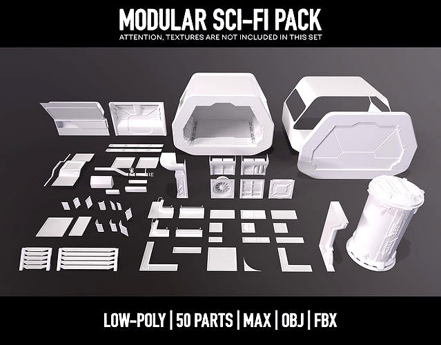 Modular Sci-Fi kitbash pack