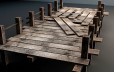 Wood Bridge 3D Model