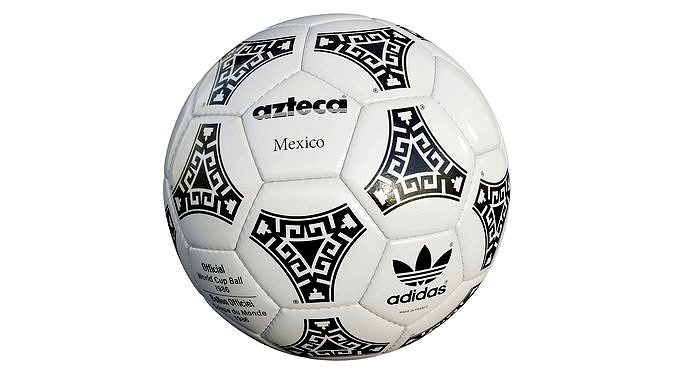 Soccer Ball Adidas Azteca Mexico White World Cup 1986