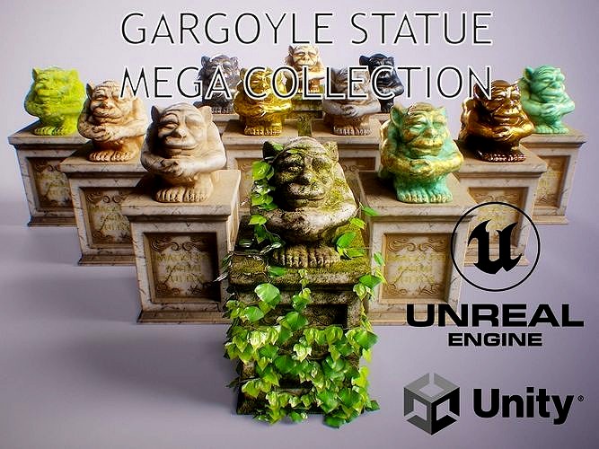 PBR Gargoyle Statue Collection