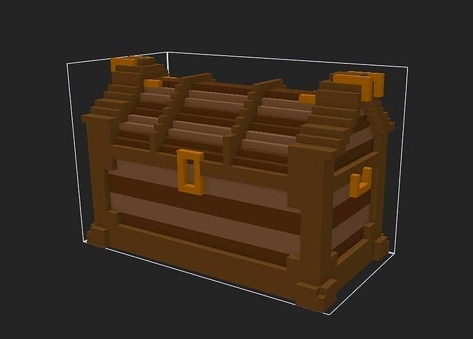 Five different chests voxel