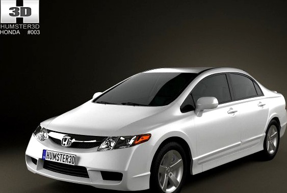 Honda Civic Sedan 2009 3D Model