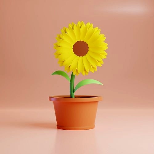 Sunflower 3D model