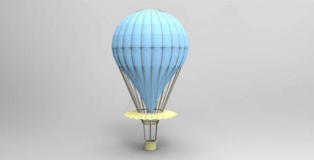 Hot Air Balloon 3D Model