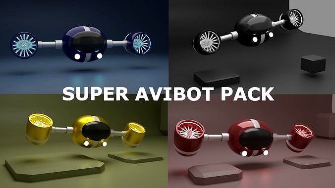 Aviated Robots - Super Avibot Pack - all of the them