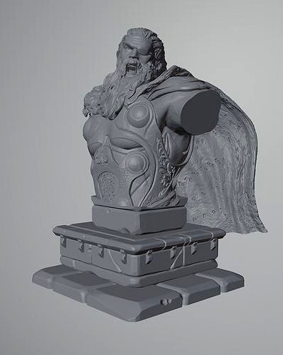Thor Old Bust   | 3D
