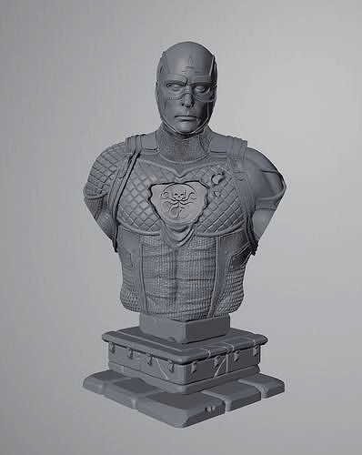 Captain America Hydra Bust | 3D