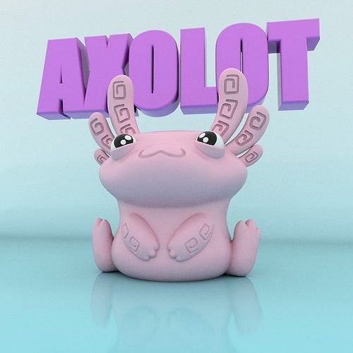 CUTE AXOLOTL | 3D