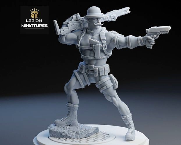 MARVEL CRISIS PROTOCOL DUM DUM DUGAN PRESUPPORTED INCLUDED | 3D